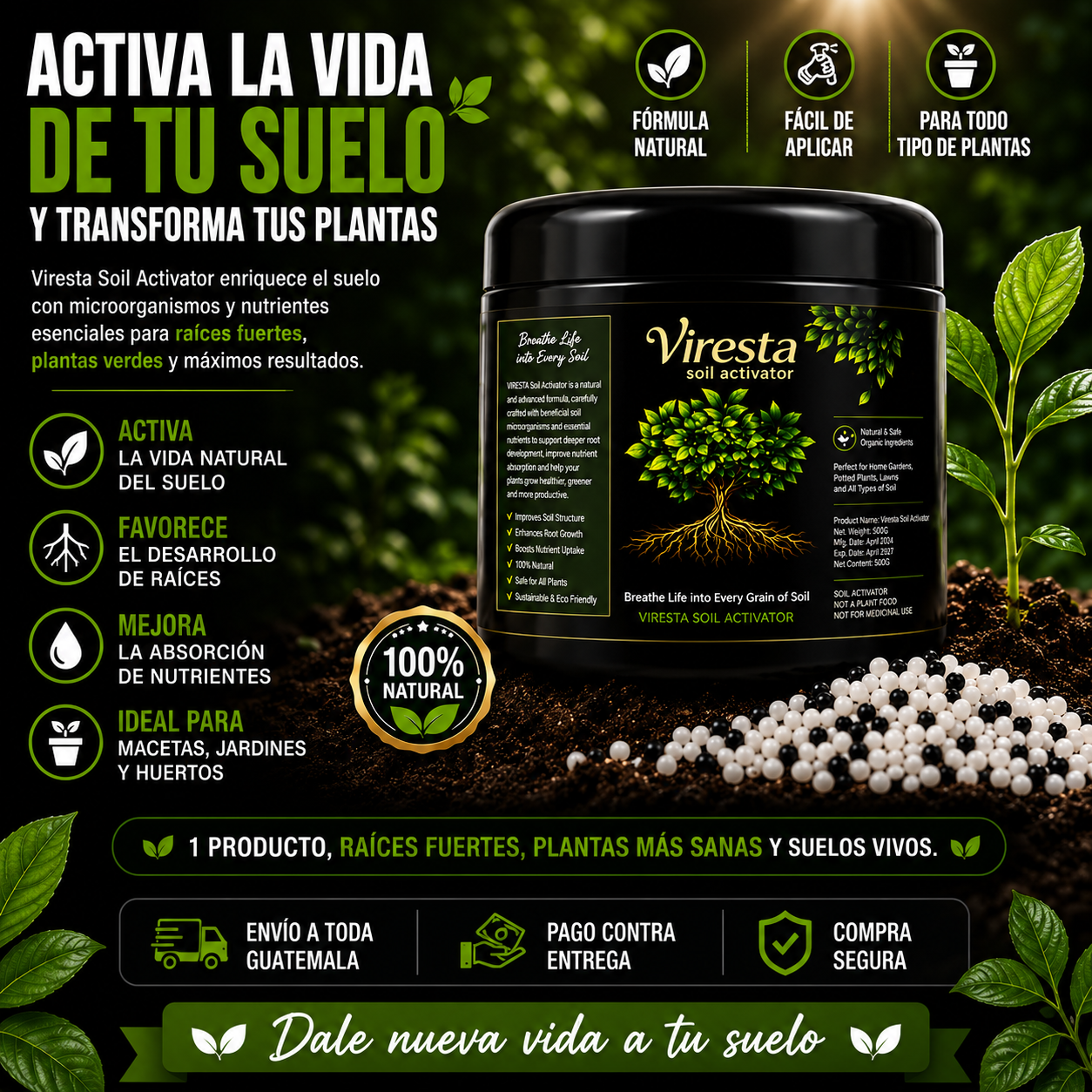 ¡Revitaliza tu Suelo y Haz Crecer Plantas Más Fuertes! 🌱