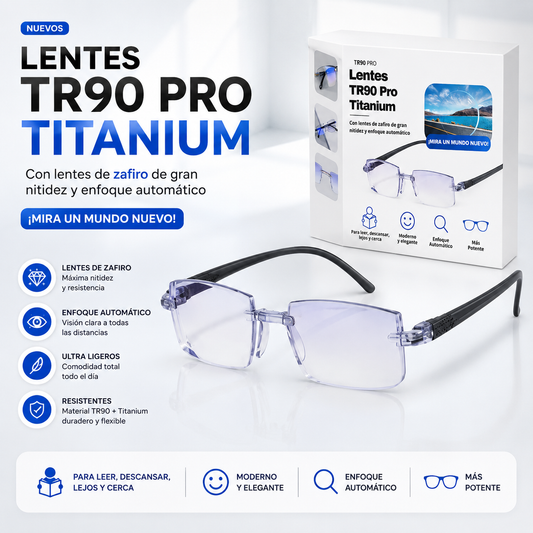 LENTES TR90 PRO TITANIUM | Visión perfecta de cerca y de lejos