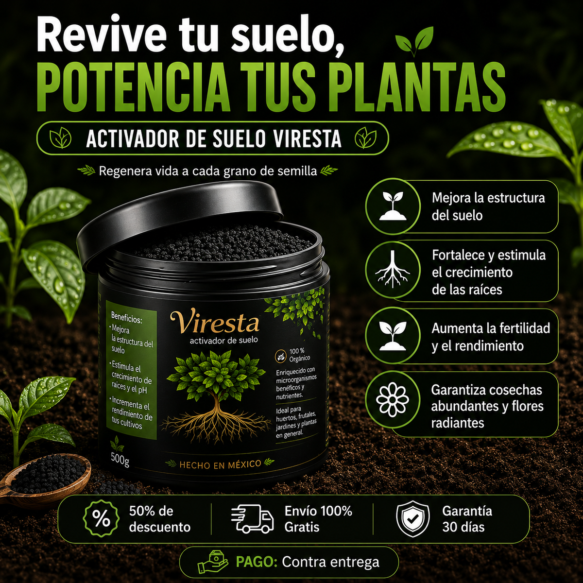 ¡Revitaliza tu Suelo y Haz Crecer Plantas Más Fuertes! 🌱