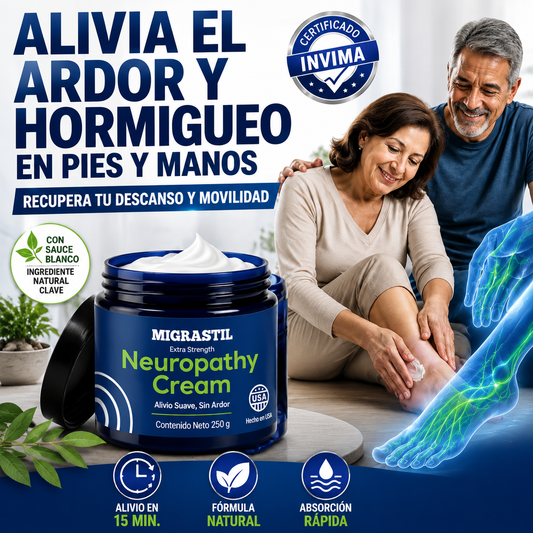 ¿Hormigueo, Ardor y Dolor en Pies y Manos? | Neuropathy Cream para Recuperar tu Descanso y Movilidad 💙