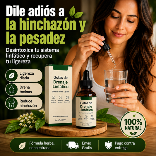 Drenaje Linfático Natural – Ayuda a Reducir la Retención y Sentirte Más Ligera 🌿