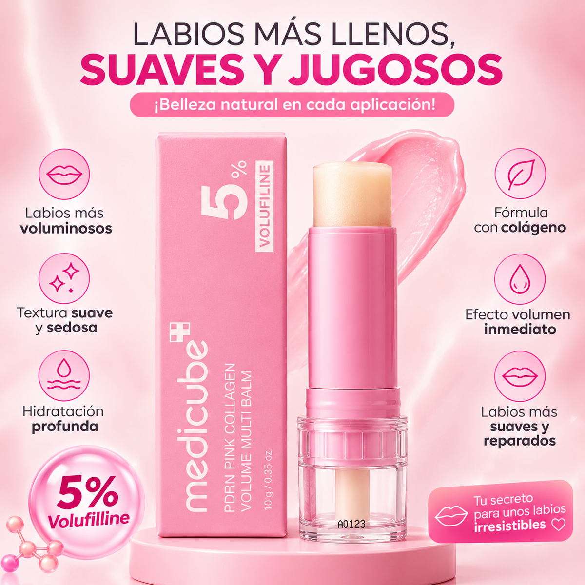 Bálsamo Facial Volufiline 5% — Recupera Volumen, Hidratación y Luminosidad