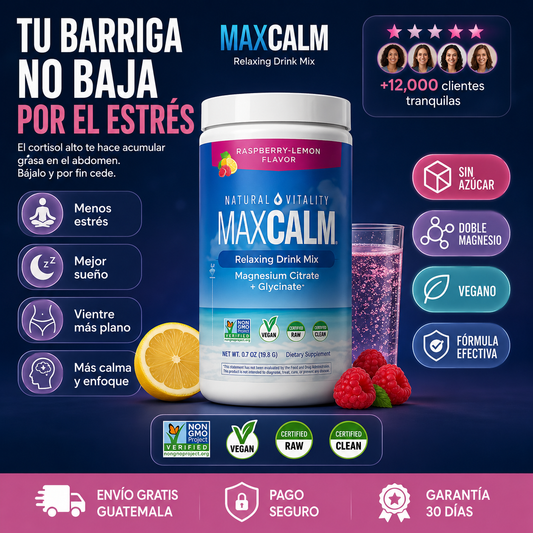 ¿Estrés, Ansiedad y Mal Descanso? | MAXCALM con Magnesio para Relajarte y Dormir Mejor 🌙