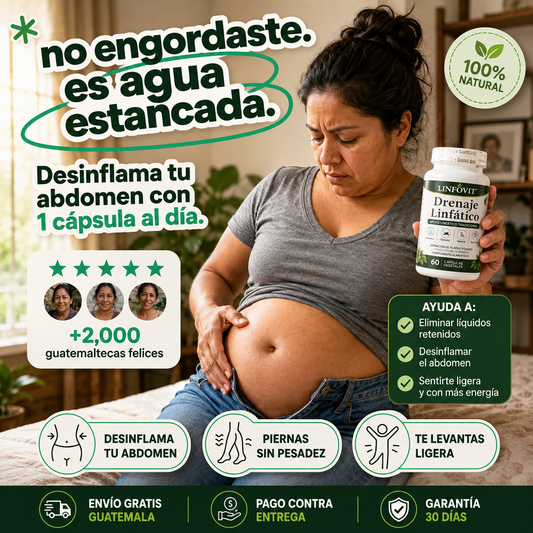 Linfovit Drenaje Linfático – Apoyo Natural para Sentirte Más Ligera 🌿
