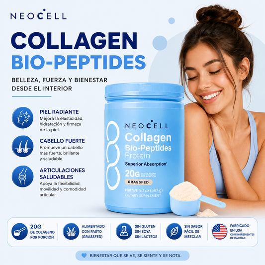 Colágeno de Alta Absorción para Verte y Sentirte Mejor | NeoCell Bio-Peptides 💙