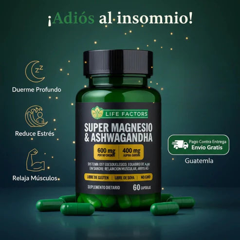 SUPER MAGNESIO & ASHWAGANDHA 60 CAPS ORIGINAL
