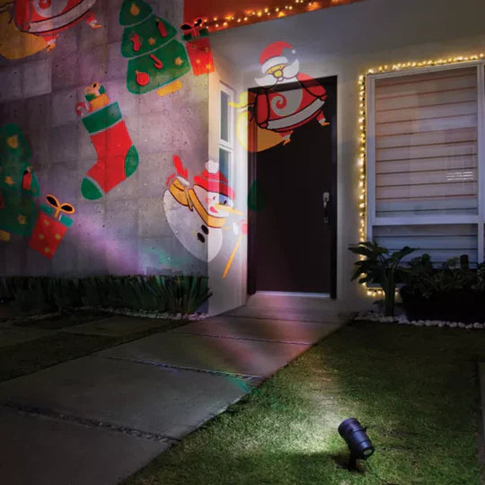 Proyector Navideño Multi Figuras LED – Magia en tu hogar 🎄🎇